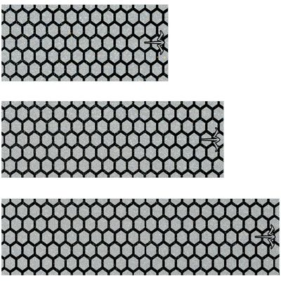 White Water Archery Black Reflective Open Honeycomb Arrow Wraps 15 Pc Pack Choose Length Width (5, 1.4)