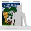 World Cup Saudi Arabia Flags Banner Room Wall Art Flag Poles For Outside House Patio Porch Lawn Garden Stand Tapestry Yard Signs FIFA Gifts Sports Fan Trophy Soccer Game Football Made In USA view 2