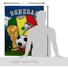 World Cup Senegal Flags Senegalese Banner Room Wall Art Flag Poles For Outside House Patio Porch Lawn Garden Stand Tapestry Yard Signs FIFA Gifts Sports Fan Trophy Soccer Game Football Made In USA view 2