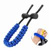 Zerone 1Pc Archery Wrist Sling,Adjustable Leather Braided Cord Rope for (Blue) view 2