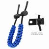 Zerone 1Pc Archery Wrist Sling,Adjustable Leather Braided Cord Rope for (Blue) view 3