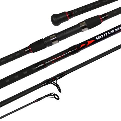 Fiblink Surf Spinning Fishing Rod 4-Piece Graphite Travel Fishing Rod (Length: 15')