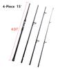 Fiblink Surf Spinning Fishing Rod 4-Piece Graphite Travel Fishing Rod (Length: 15') view 2