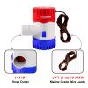 Sanuke 1100gph Bilge Pump,1-1/8" Outlet, Electric 12V Submersible Marine Water Pump Accessories Marin Boat, Non- Automatic Bilge Pump for Boats, Ponds, Pools, Spas Silent, Boat Caravan RV, Low Noise view 3
