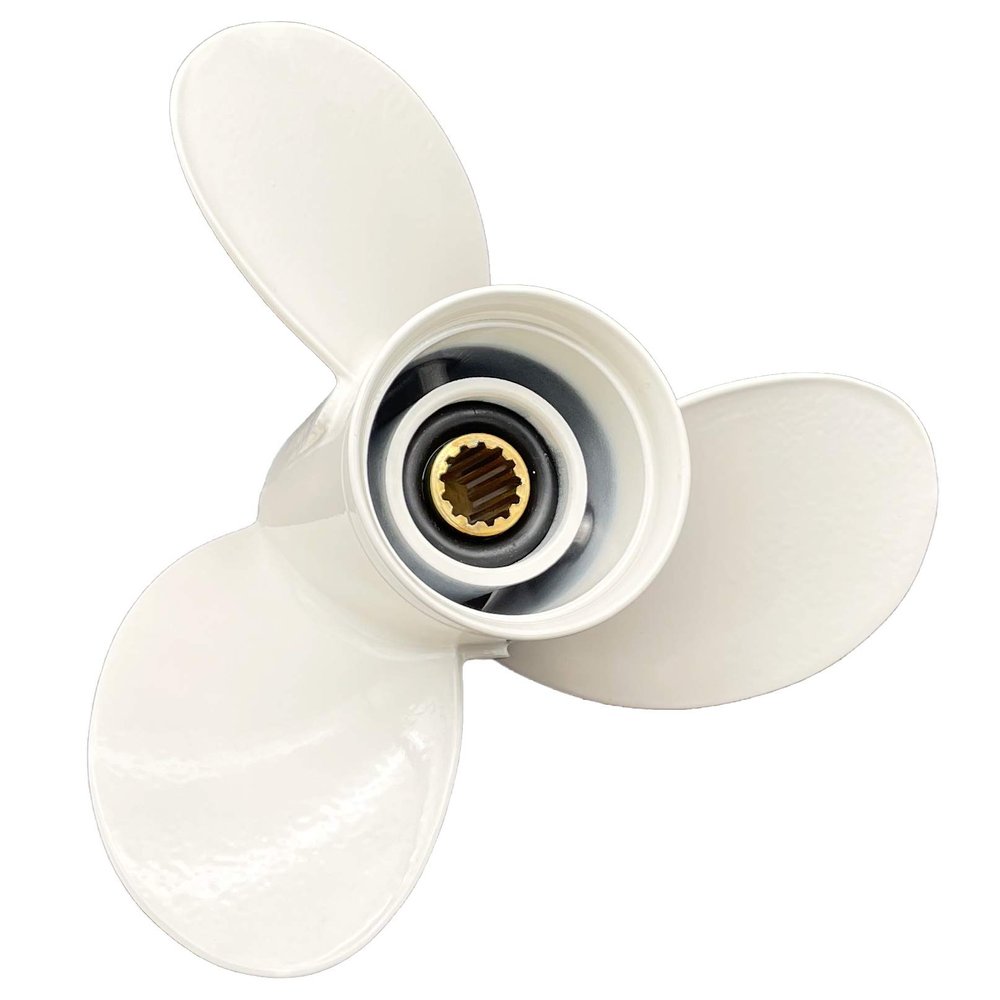 Aluminum Outboard Cupped Propeller Boat Prop 10 3/8x13 Replacement for Yamaha Engines T25/F30/40/C40/F40/E48/50/C50/F50/55/F60HP G Series