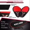 Idoraz Double Ping Pong Paddle Case - Best Table Tennis Paddle Cover for Your Rackets - Waterproof Material Bag view 4