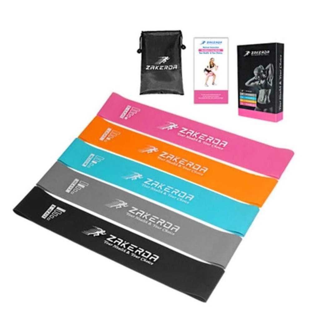 5pcs/lot Fitness Gum Resistance Band Rubber Gym Yoga Workout