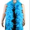 60 Gram, 2 yards Long Chandelle Feather Boa Great for Party, Wedding, Halloween Costume, Christmas Tree, Decoration(Turquoise) view 2