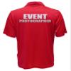 Smart People Clothing Event Photographer Polo Reflective Design,Performance Polo w/Moisture Wicking Technology, red Shirt. view 2