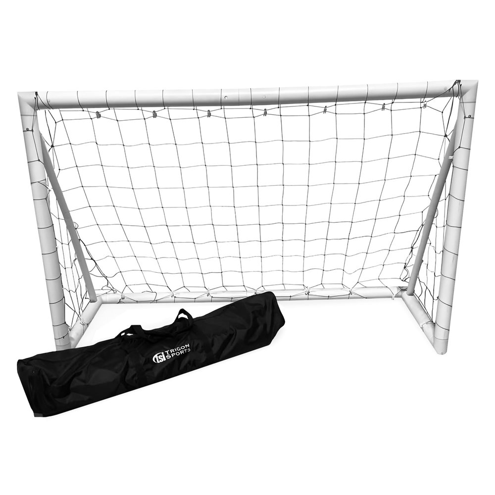 Trigon Sports Kids Soccer Goals for Backyard, 4' H x 6' W Portable Soccer Goal with Soccer Net & Carry Bag, Indoor and Outdoor Football Training Equipment