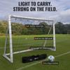 Trigon Sports Kids Soccer Goals for Backyard, 4' H x 6' W Portable Soccer Goal with Soccer Net & Carry Bag, Indoor and Outdoor Football Training Equipment view 4