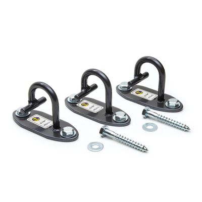 Anchor Gym Mini H1 (Set of 3) - Resistance Band Wall Anchors for Home Workouts | Wall Mount Anchor for Resistance Bands, Stretch Straps & Suspension Trainers
