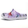 Womens Gardening Clogs Non-Slip Hole Breathable Lightweight Slippers Summer Beach Bathroom Sandals Indoor Outdoor Shoes Slip On Purple 40 view 2