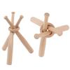 BaseGoal Wooden Baseball Softball Stand Display Consists of 3 Mini Baseball Bat and 1 Wooden Circles view 2