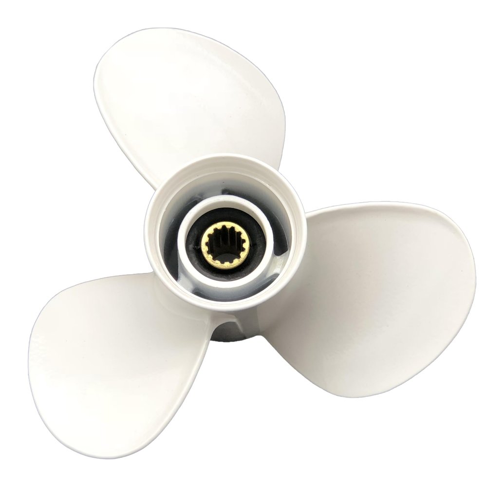 Aluminum Outboard Heavier-Duty Propeller Boat Prop 11 3/8X12 Replacement for Yamaha Engines T25/F30/40/C40/F40/E48/50/C50/F50/55/F60HP G Series,69W-45952-00-00