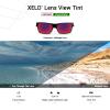 XELD Replacement Lenses for Oakley Sliver Sunglass - Midnight Sun view 4