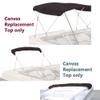 Savvycraft 4 Bow Bimini Replacement Top Canvas Cover4 Bow 96" L 61"-66" W Black Color view 2