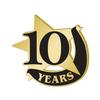 1" x1" 10 Year Recognition Lapel Pins, Star-Shaped 10 Year Recognition Gold Lapel Pins 20 Pack Prime view 1