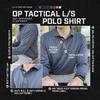 LA Police Gear LAPG Men's Operator Tactical Long Sleeve Polo Shirt, Lightweight Anti-Wrinkle Moisture-Wicking Uniform Long Sleeve Polo for Men, LE Green, Small view 2