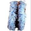 Flydreamfeathers 60 Gram, 2 yards Long Chandelle Feather Boa Great for Party, Wedding, Halloween Costume, Christmas Tree, Decoration(Baby Blue w/Gold Lurex) view 1