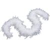 Flydreamfeathers 60 Gram, 2 yards Long Chandelle Feather Boa Great for Party, Wedding, Halloween Costume, Christmas Tree, Decoration(White) view 1