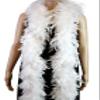 Flydreamfeathers 60 Gram, 2 yards Long Chandelle Feather Boa Great for Party, Wedding, Halloween Costume, Christmas Tree, Decoration(White) view 2
