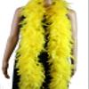 Flydreamfeathers 60 Gram, 2 yards Long Chandelle Feather Boa Great for Party, Wedding, Halloween Costume, Christmas Tree, Decoration(Light Yellow_ view 2