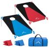 Himal Portable PVC Framed Cornhole Game Set with 8 Bean Bags and Carrying Bag (Blue-Red,3 x 2-feet) view 1