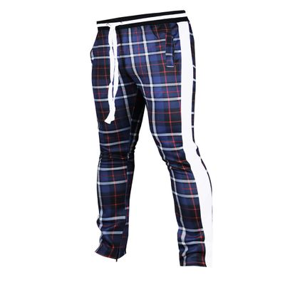 SCREENSHOT Men's Premium Workout Lifestyle Color Block Fashion Track Pants P41902-Navy-XLarge