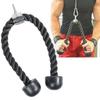 jkbfyt Heavy Duty Fitness Pull Rope for Biceps Triceps and Shoulders Double Grip Black view 1