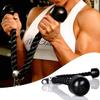 jkbfyt Heavy Duty Fitness Pull Rope for Biceps Triceps and Shoulders Double Grip Black view 2