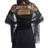 LeJulyeekay Embroidered Chiffon Shrug Shawl Wrap Bolero Shrugs Wedding Jacket for Bride view 1