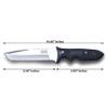 GCS Handmade G10 Handle D2 Tool Steel Tactical knife Hunting Knife Camp Knife with leather sheath Full tang blade designed for Hunting & EDC GCS 210 view 2