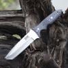 GCS Handmade G10 Handle D2 Tool Steel Tactical knife Hunting Knife Camp Knife with leather sheath Full tang blade designed for Hunting & EDC GCS 210 view 4