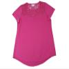 Wonder Limited Womens Amara Burnout Tee (Medium, Raspberry Rose) view 1