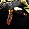Steel Handle Folding Knife Outdoor Camping Tactics Survival Tool view 2