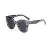 Freckles Mark Thick Fashion Butterfly Sunglasses for Women Trendy Round Cat Eye Sun Glasses (Snake-Print, 45) view 1