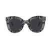 Freckles Mark Thick Fashion Butterfly Sunglasses for Women Trendy Round Cat Eye Sun Glasses (Snake-Print, 45) view 2