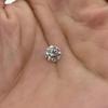 LOTUSMAPLE moissanite diamond high quality F color FL-VVS1 0.1CT-12CT round brilliant cut 3EX 8 hearts & arrows certified lab grown stone bigger than or equal to 0.5CT including a free GRA certificate view 3