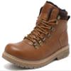 EYUSHIJIA Men's Waterproof Snow Boots Hiking Boot (12, Camel-Fur Lining) view 1
