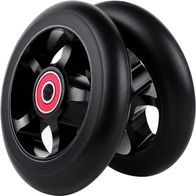 2Pcs 100 mm Pro Stunt Scooter Wheels with Abec 9 Bearings for MGP/Razor/Lucky/Envy/Vokul Pro Scooters Replacement Wheels