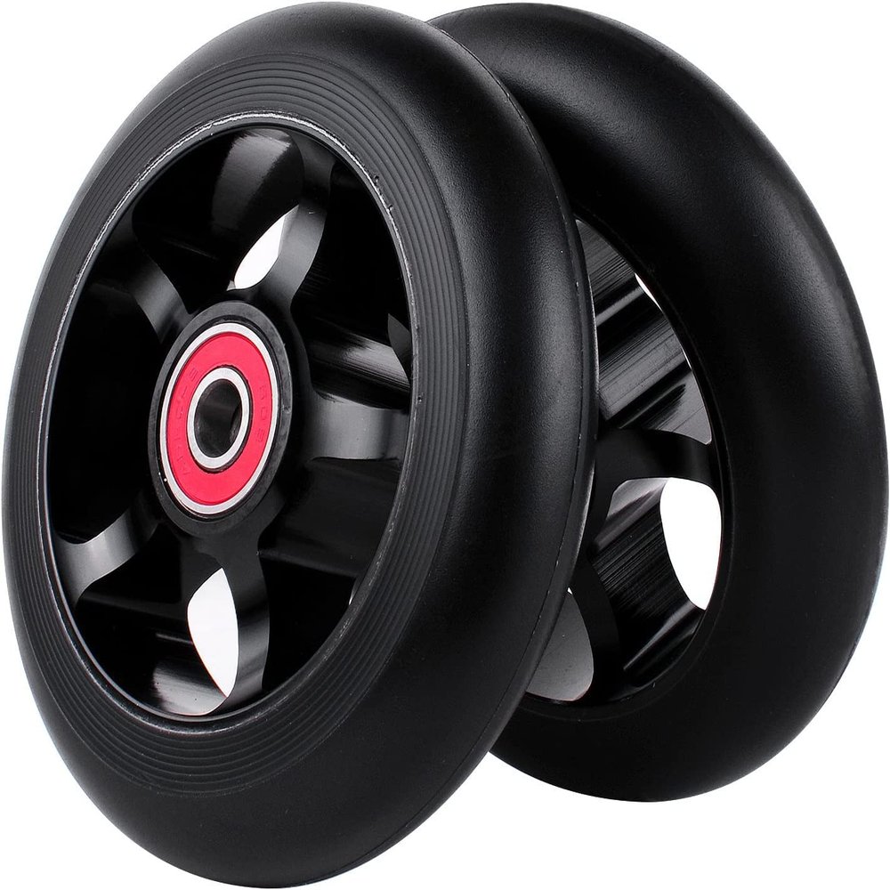2Pcs 100 mm Pro Stunt Scooter Wheels with Abec 9 Bearings for MGP/Razor/Lucky/Envy/Vokul Pro Scooters Replacement Wheels