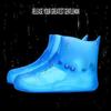 Hooyi Waterproof Rain Shoe Covers for Men Women Overshoes Rain Boots Reusable Galoshes Snow Durable Stretchable Kids Shoe Protectors M view 3