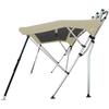Oceansouth Breakwater Sportz Bimini Top  4ft with Rear Support Poles, Waterproof Includes Storage Boot (Sand, 67"-75") Fishing Bows Sun Shade Boat Waterproof Cover Boot Storage Bow Pole Covers Beach view 3
