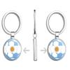 PRS Vinyl Argentina Soccer Ball Flag Double Sided Stainless Steel Keychain Key Ring Chain Holder Car/Key Finder view 2