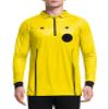 FitsT4 Sports Men's Pro Soccer Referee Jersey Long Sleeve Ref Shirt Yellow Medium view 1