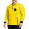 FitsT4 Sports Men's Pro Soccer Referee Jersey Long Sleeve Ref Shirt Yellow Medium view 2