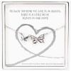Pavilion - Because Someone We Love Is In Heaven There Is A Little Bit Of Heaven In Our Home - Adjustable Swarovski Element Rhodium Silver Butterfly Necklace view 1