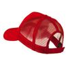 5 Panel Mesh American Flag Patch Cap - Red OSFM view 2