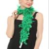 Flydreamfeathers 25 Gram, 4 Feet Long Chandelle Feather Boa, Great for Party, Wedding, Halloween Costume, Christmas Tree, Decoration (Kelly Green) view 2